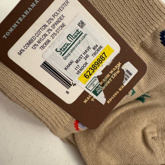 Tommy Bahama Multicolor Palm Tree Casual Socks New K2 - Picture 3 of 3